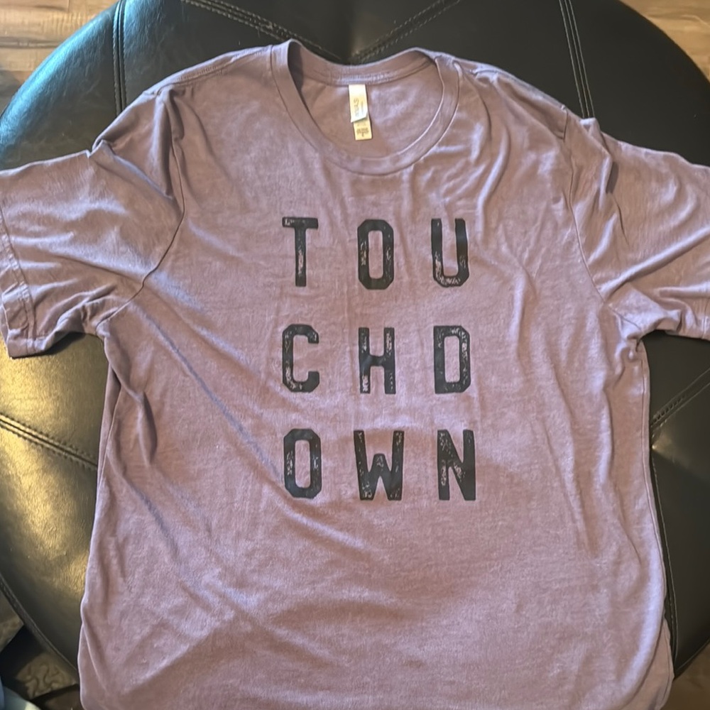 Bella Canvas Purple Touchdown Tee